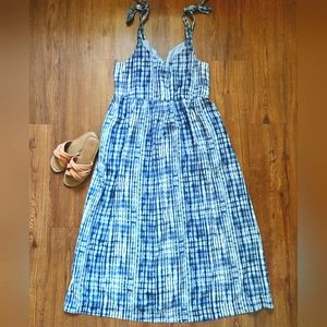 Summer maxi dress lightweight cotton gauze XL 14-16